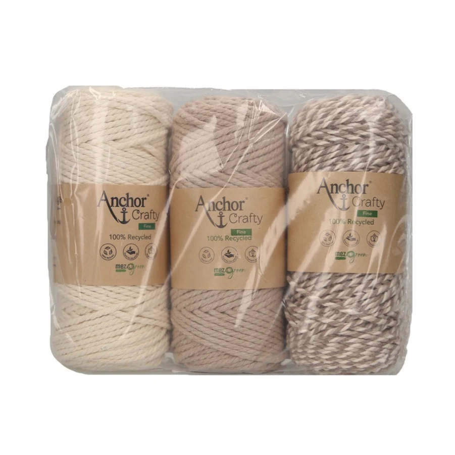 Anchor Crafty Fine Multicolor Sortimentspackung 3x250g - Image 3