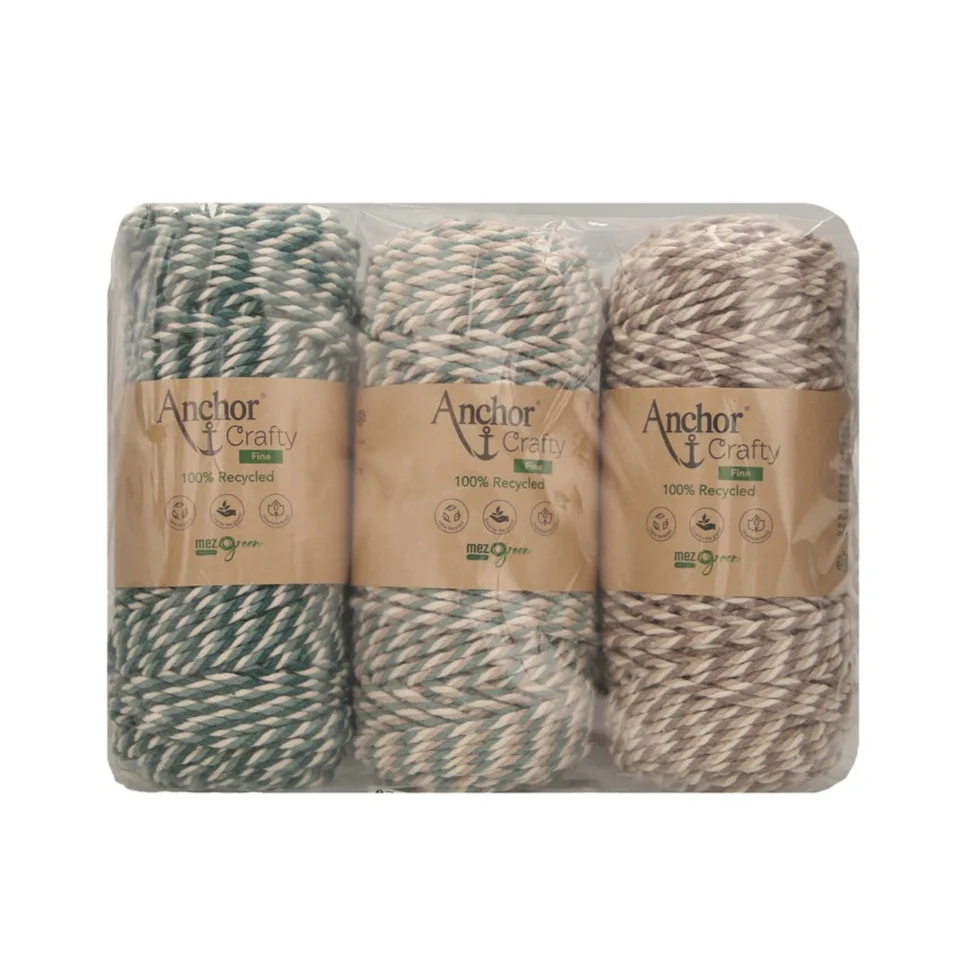 Anchor Crafty Fine Multicolor Sortimentspackung 3x250g - Image 4