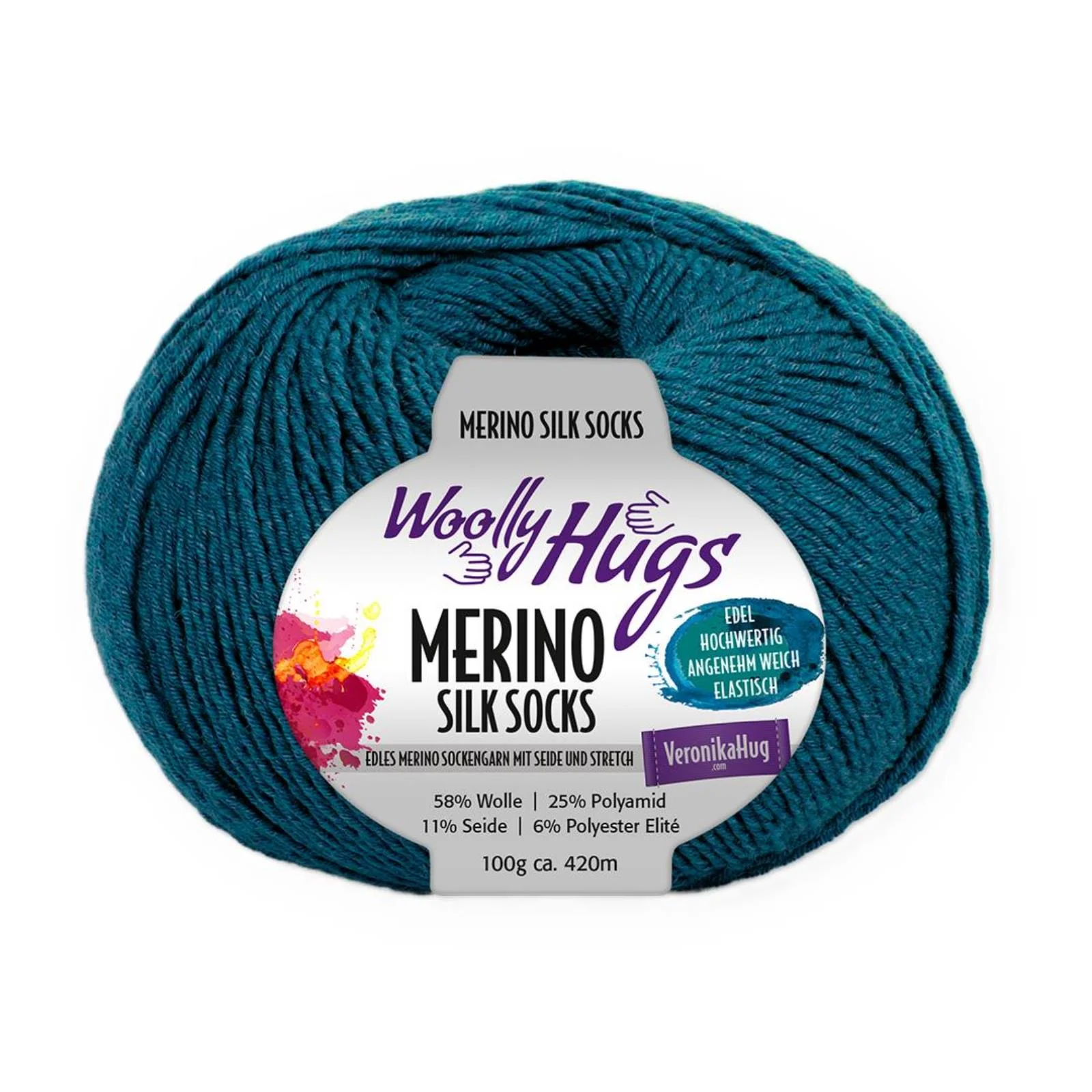 Woolly Hugs Merino Silk Socks 100 g - Image 10