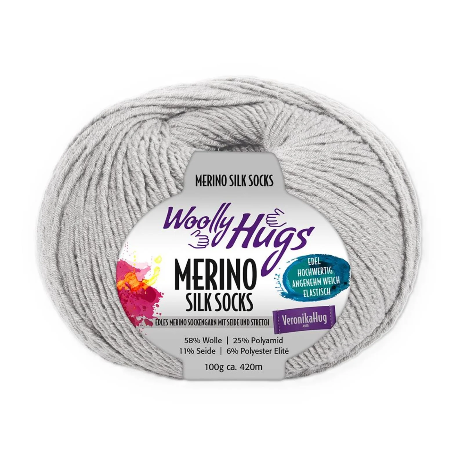 Woolly Hugs Merino Silk Socks 100 g - Image 12