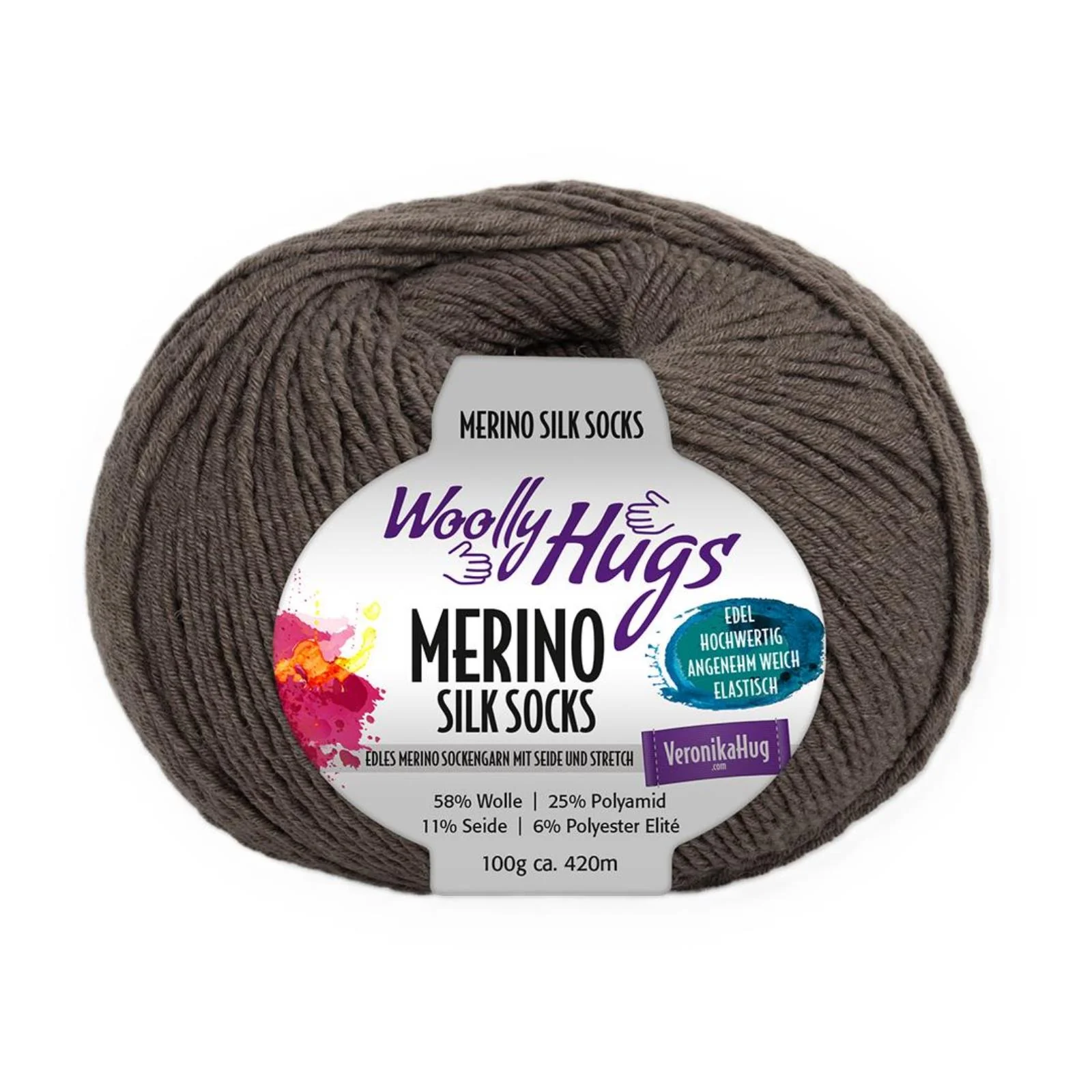 Woolly Hugs Merino Silk Socks 100 g - Image 3
