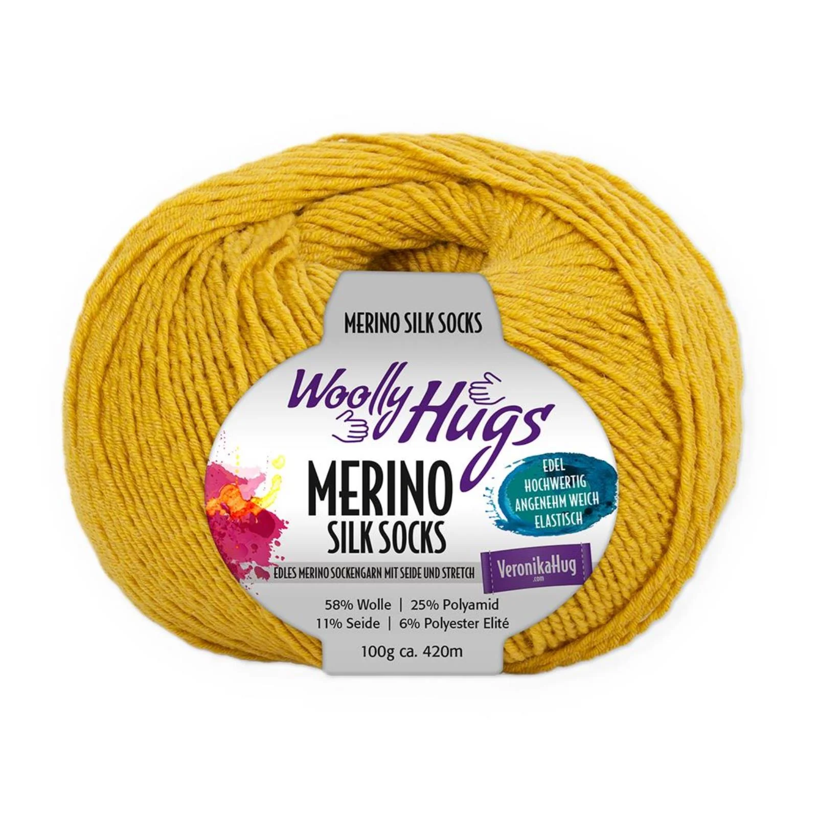 Woolly Hugs Merino Silk Socks 100 g - Image 4