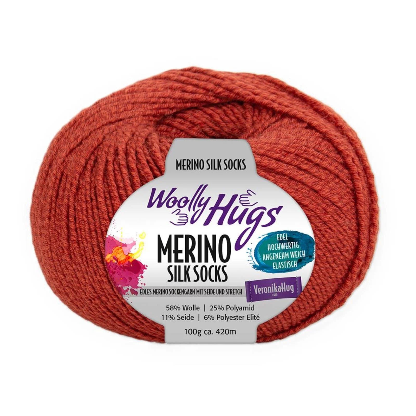 Woolly Hugs Merino Silk Socks 100 g - Image 5
