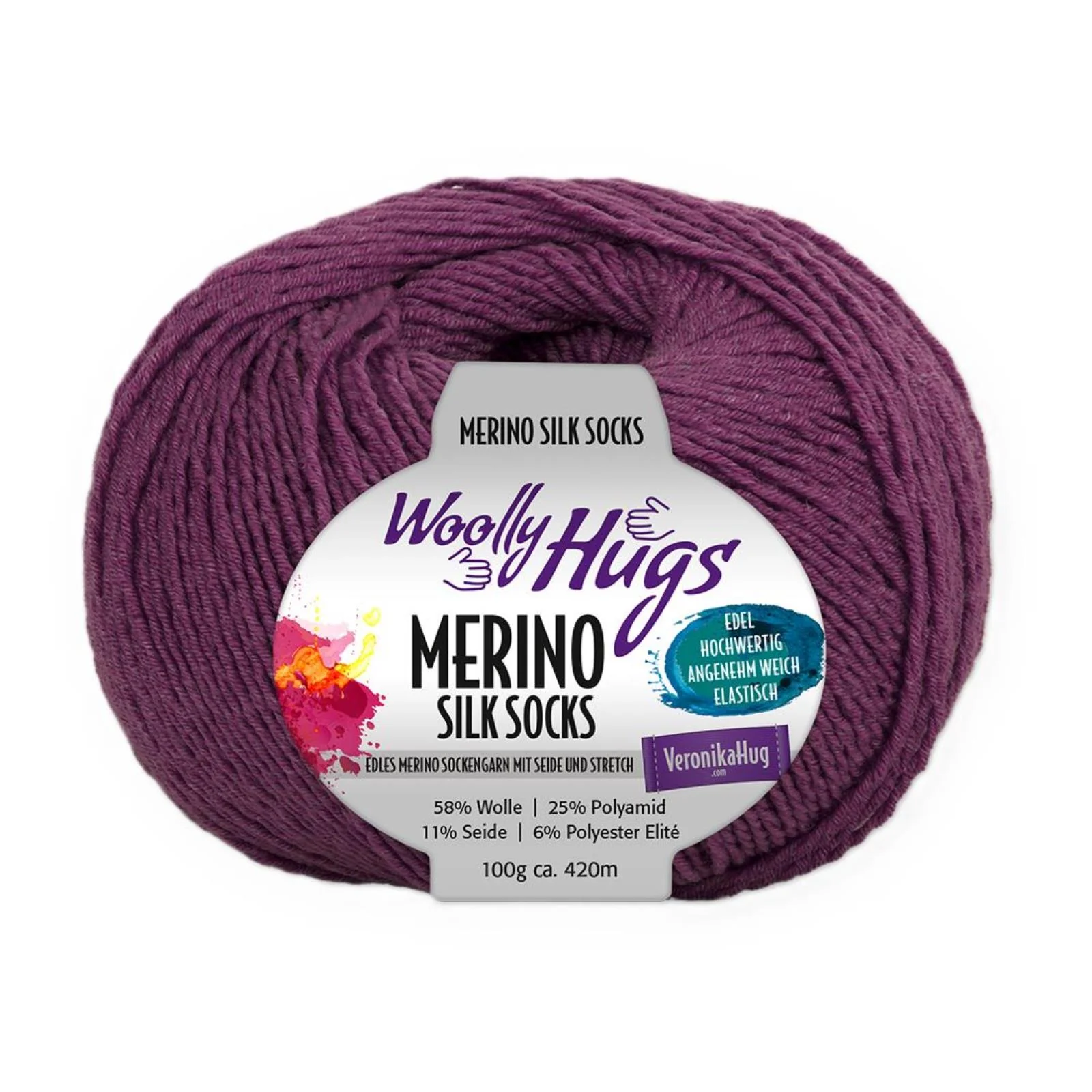 Woolly Hugs Merino Silk Socks 100 g - Image 7