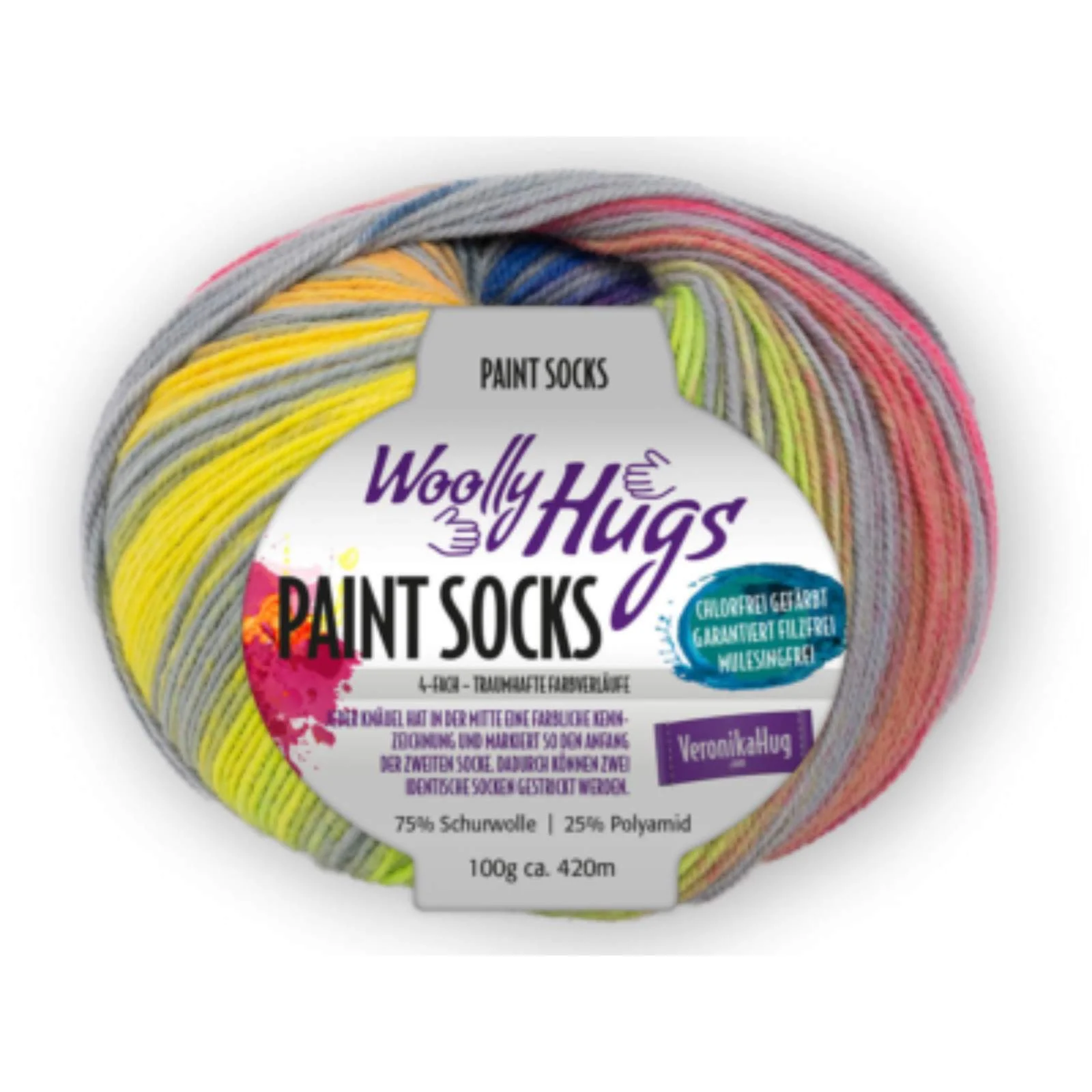 Woolly Hugs Paint Socks 100 g - Image 10