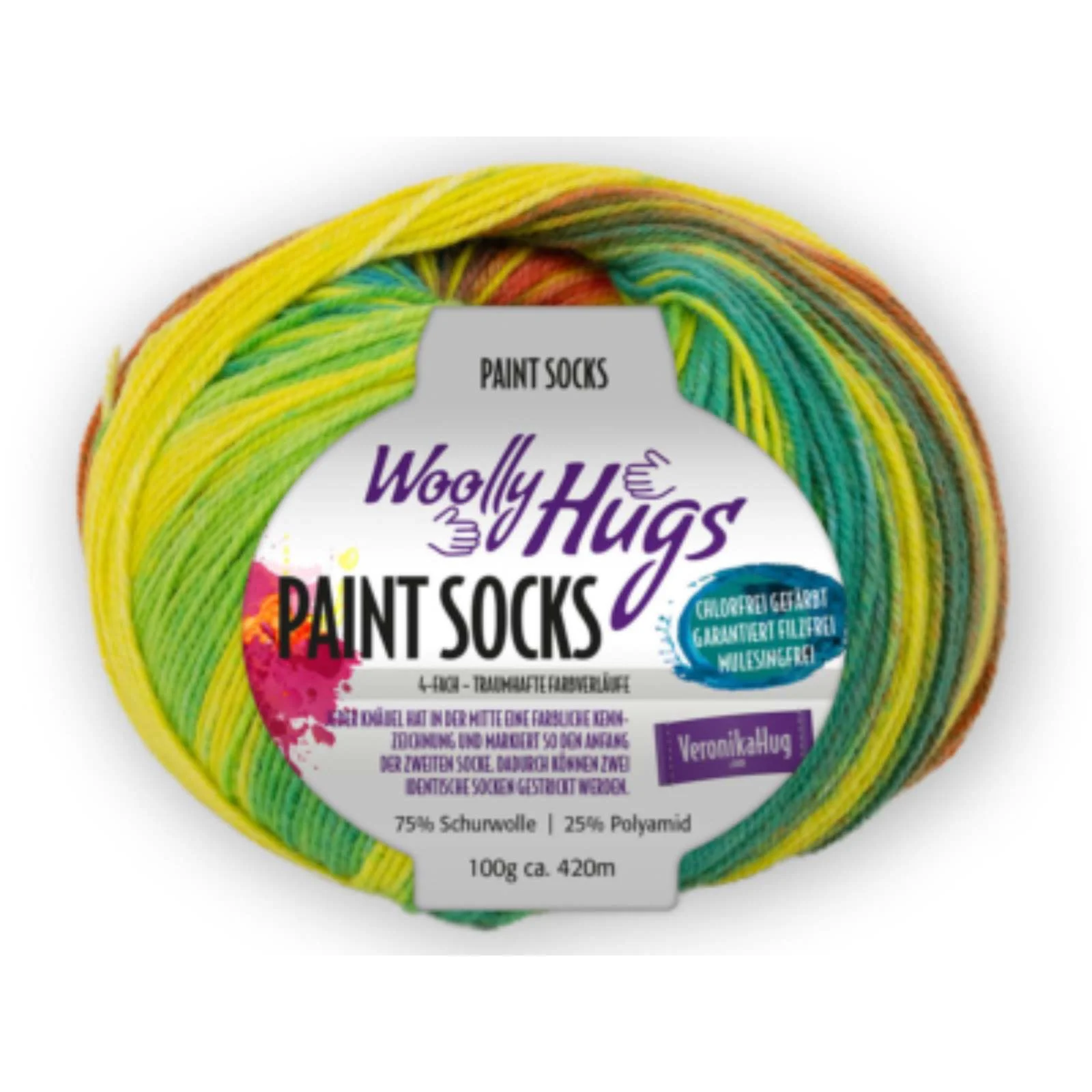 Woolly Hugs Paint Socks 100 g - Image 11