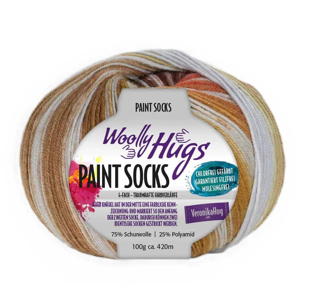 Woolly Hugs Paint Socks 100 g - Image 3