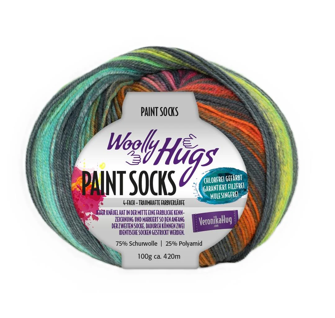 Woolly Hugs Paint Socks 100 g - Image 4