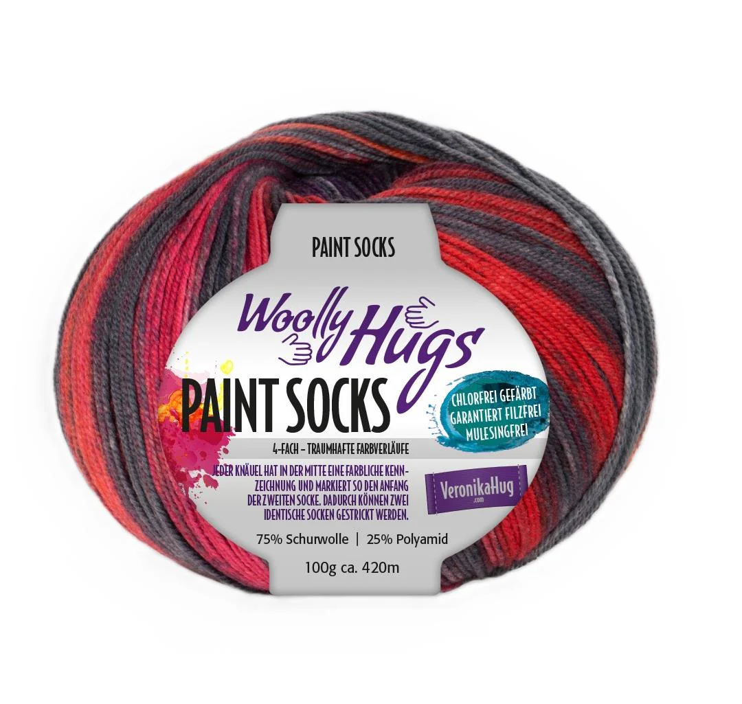 Woolly Hugs Paint Socks 100 g - Image 5