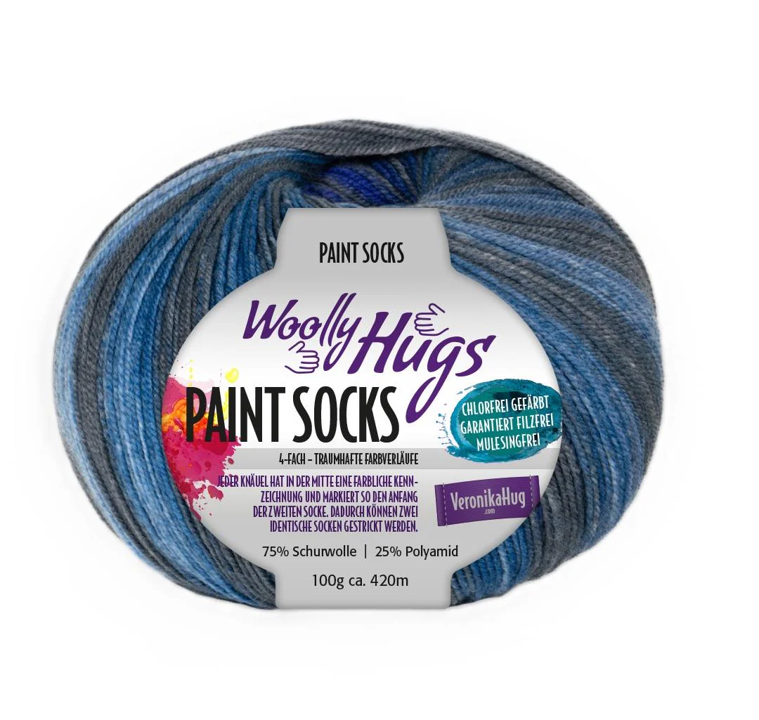 Woolly Hugs Paint Socks 100 g - Image 6
