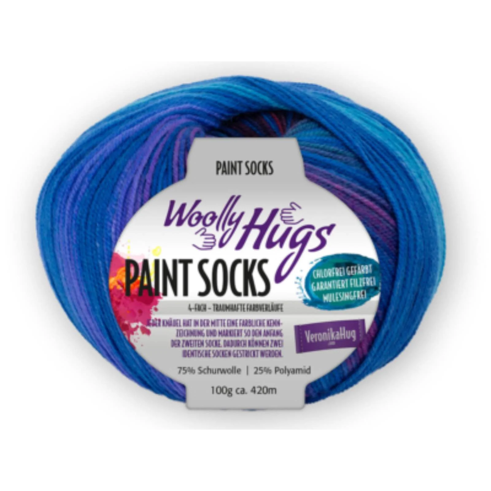 Woolly Hugs Paint Socks 100 g - Image 9