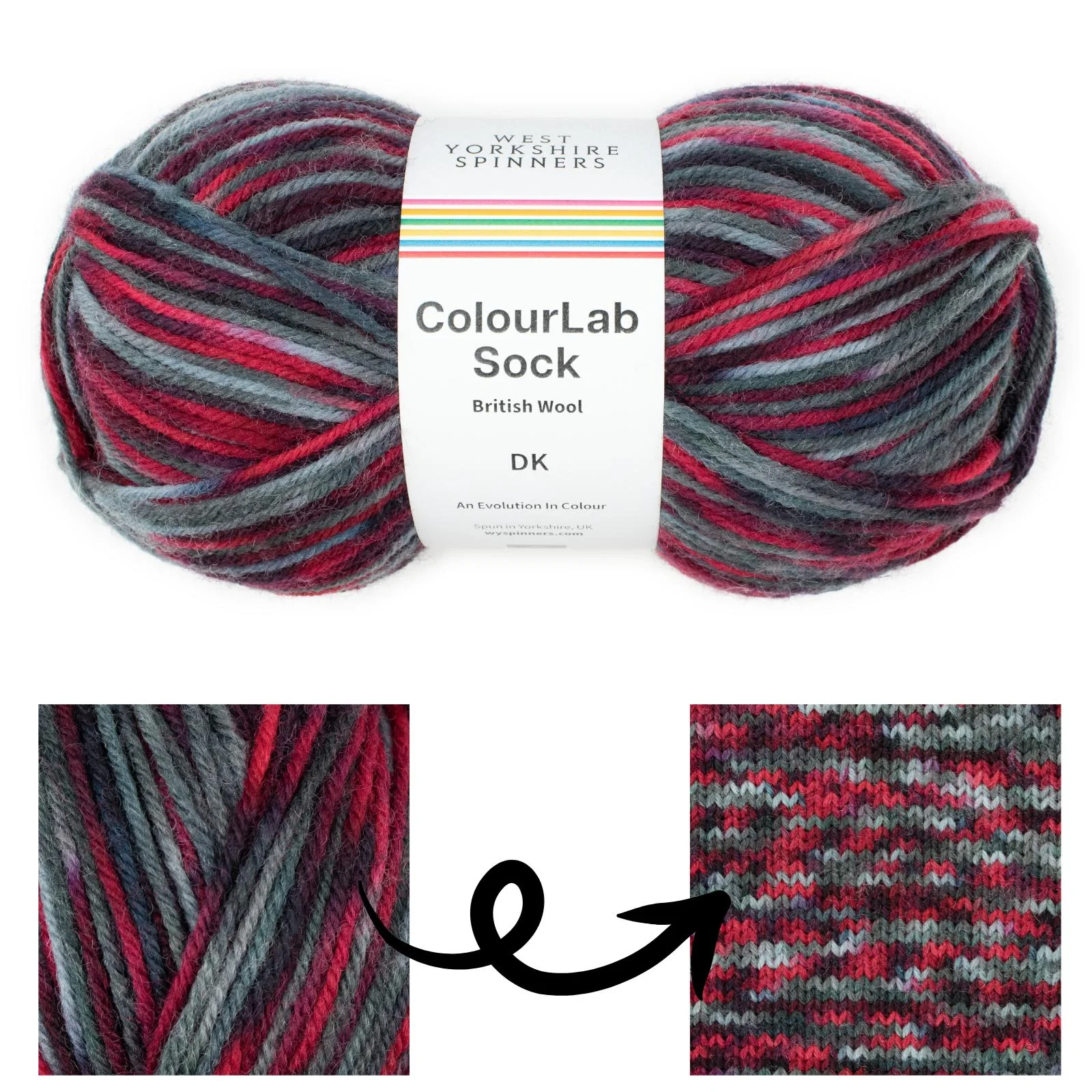 West Yorkshire Spinners ColourLab Sock DK 150g - Image 4