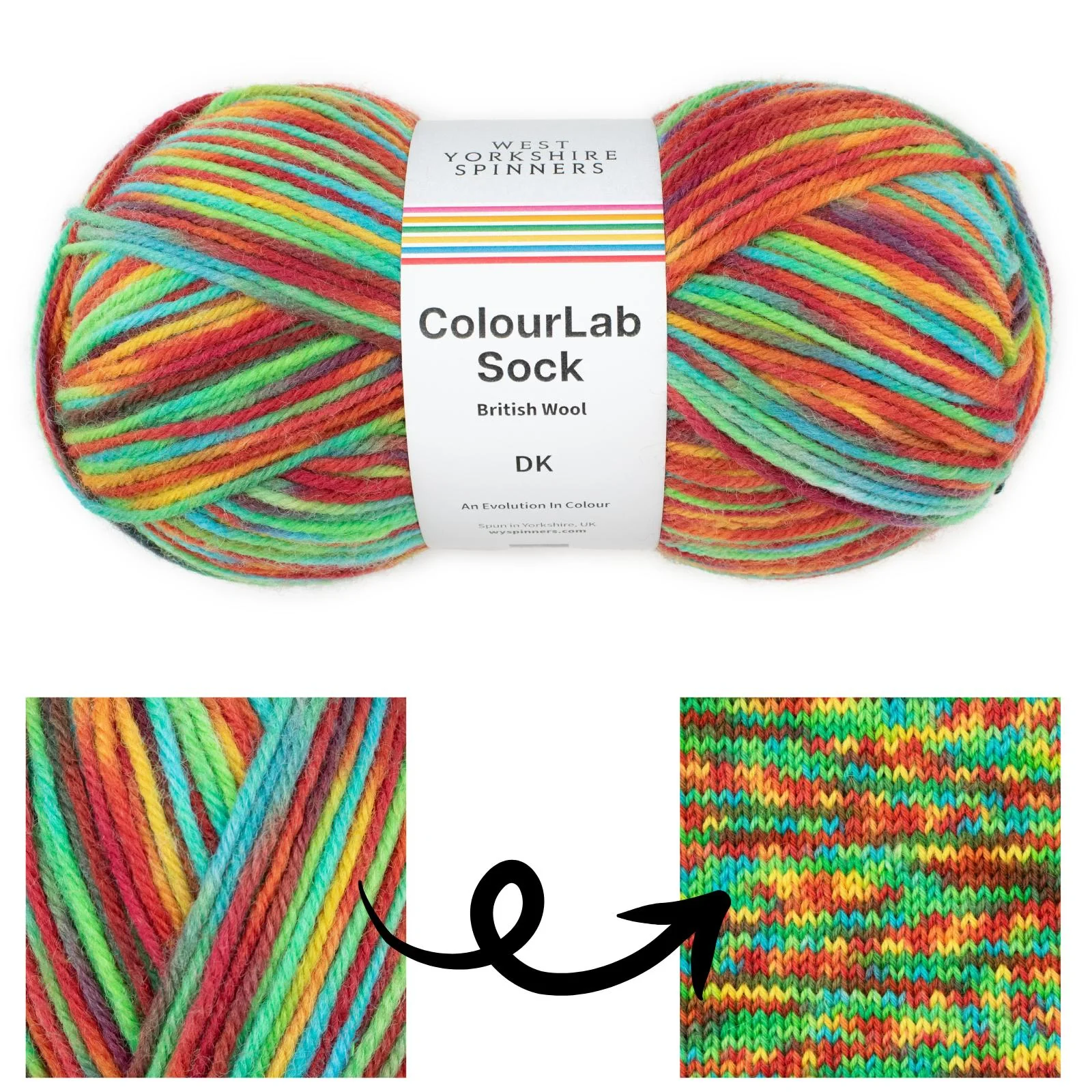 West Yorkshire Spinners ColourLab Sock DK 150g - Image 5