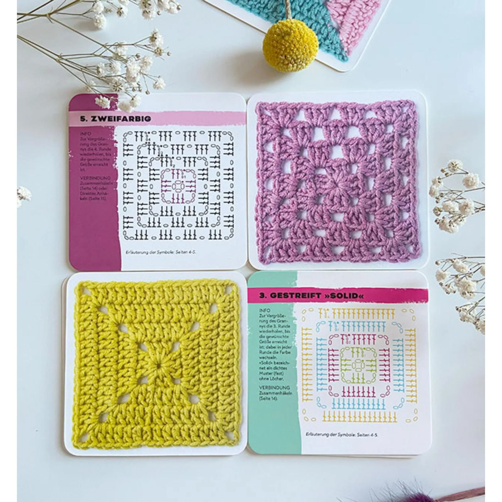 Granny Square Häkel-Karten, 50x häkeln (DE) - Image 3