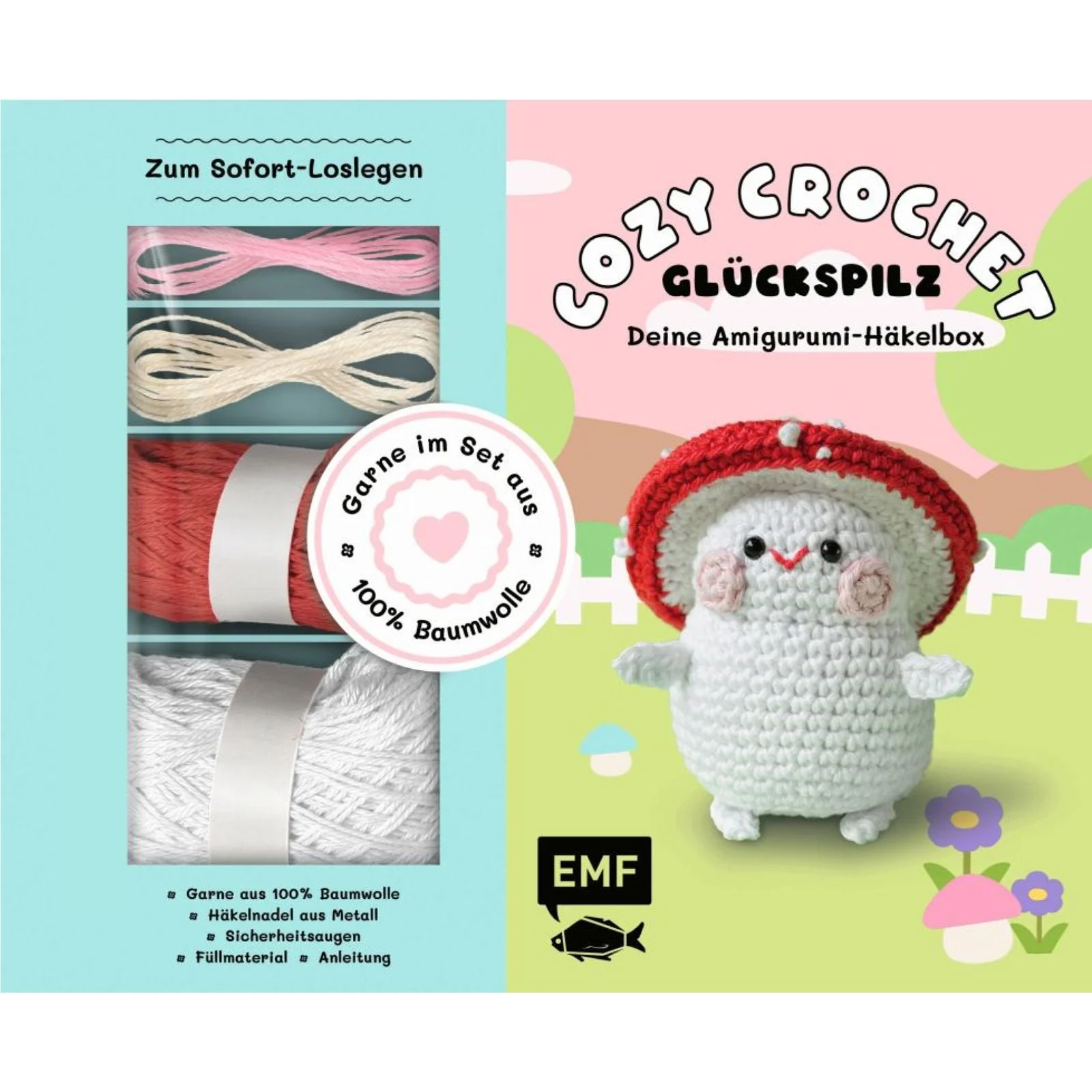Cozy Crochet – Deine Amigurumi-Häkelbox: Glückspilz