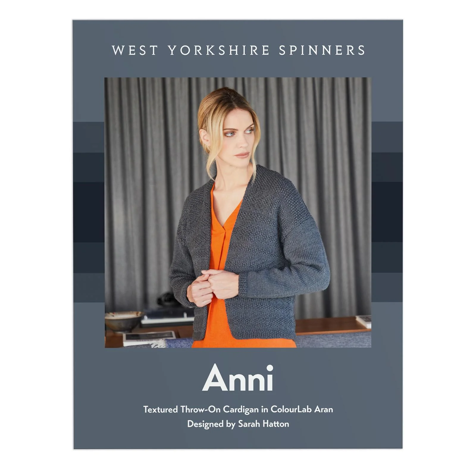 WYS, Anleitungsheft ColourLab Aran - Anni Chevron Cardigan (EN)