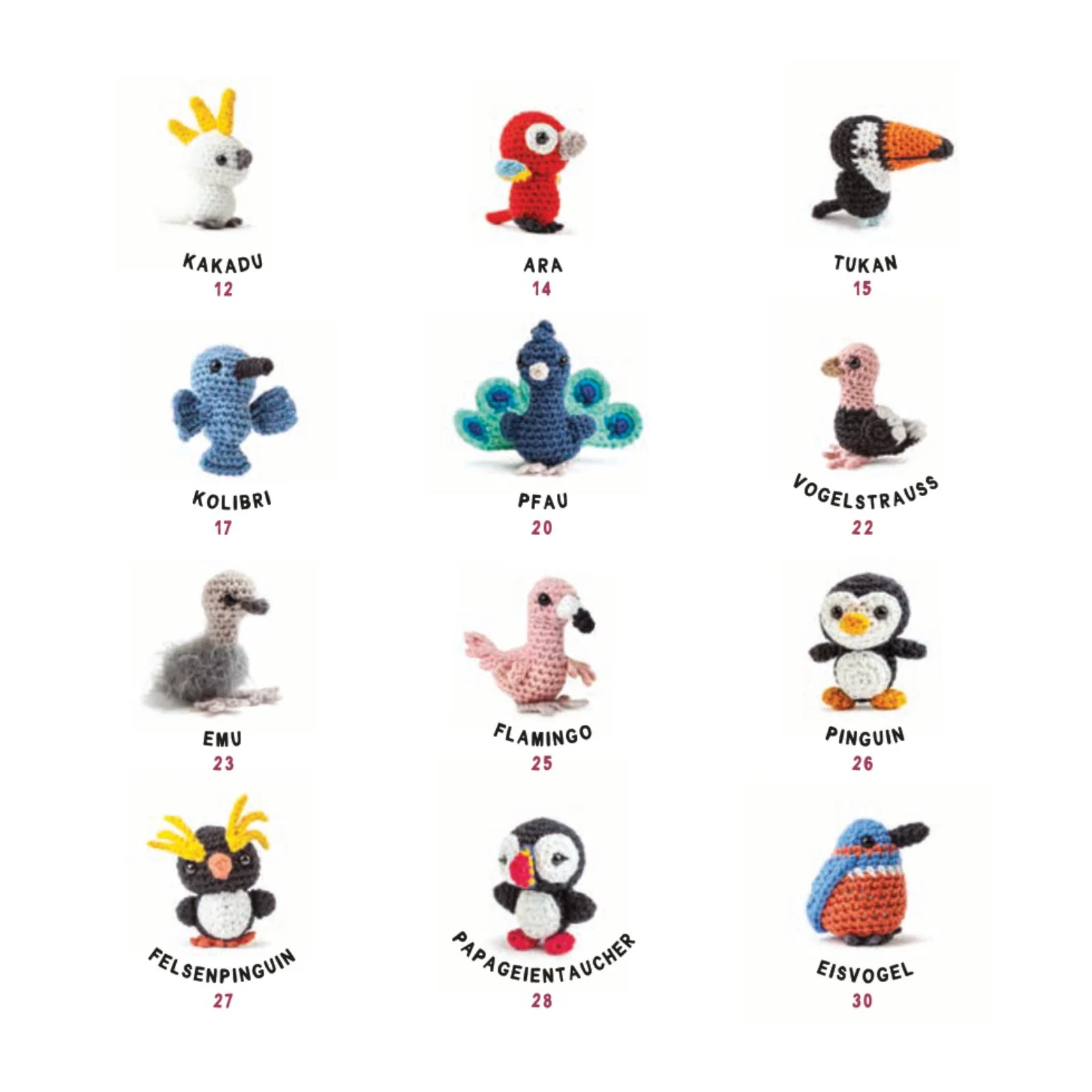 Mini-Amigurumis – Süße Vögelchen (DE) - Image 4
