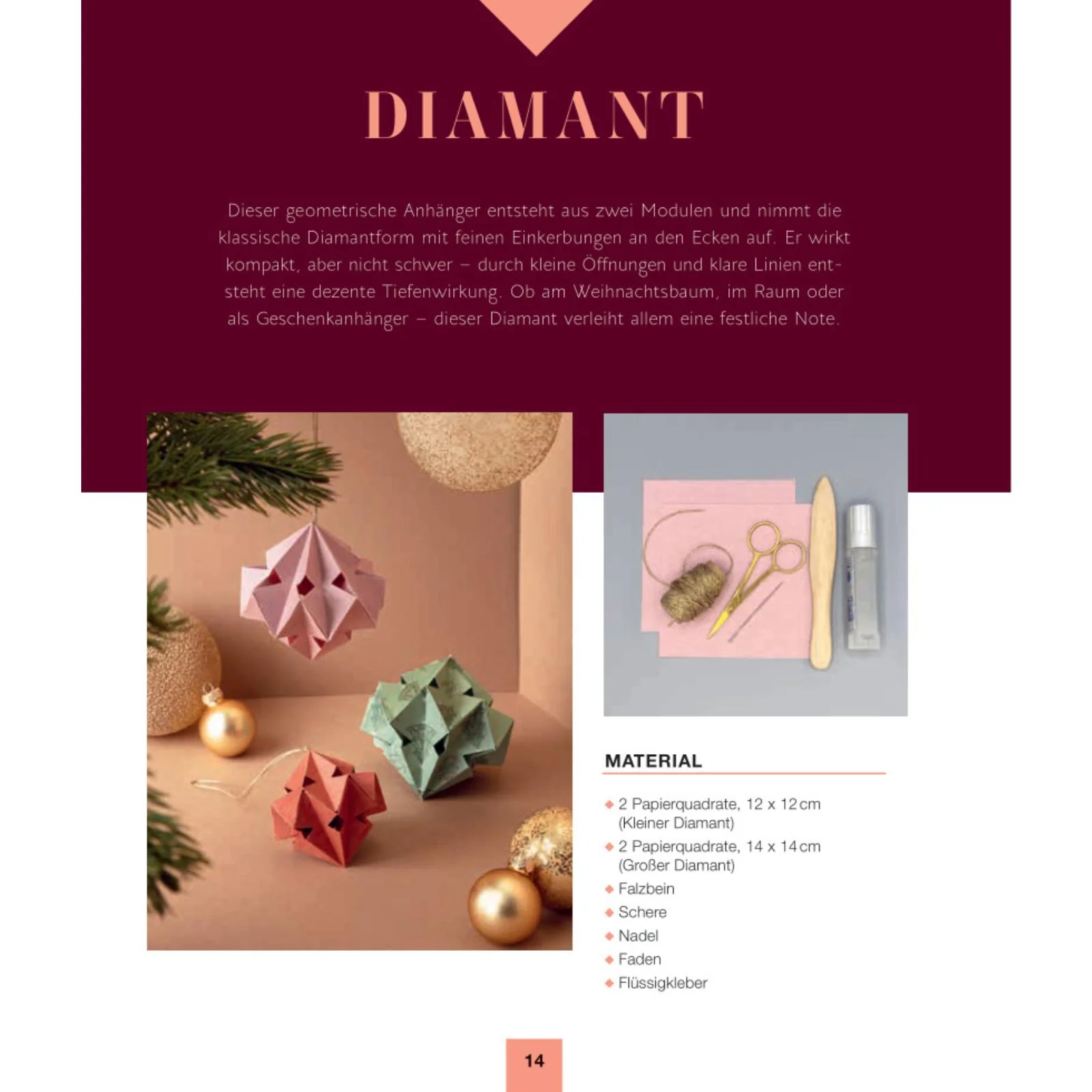 Modulare Origami: Weihnachtszauber – Faltprojekte zum Stecken & Staunen aus Papier - Image 12