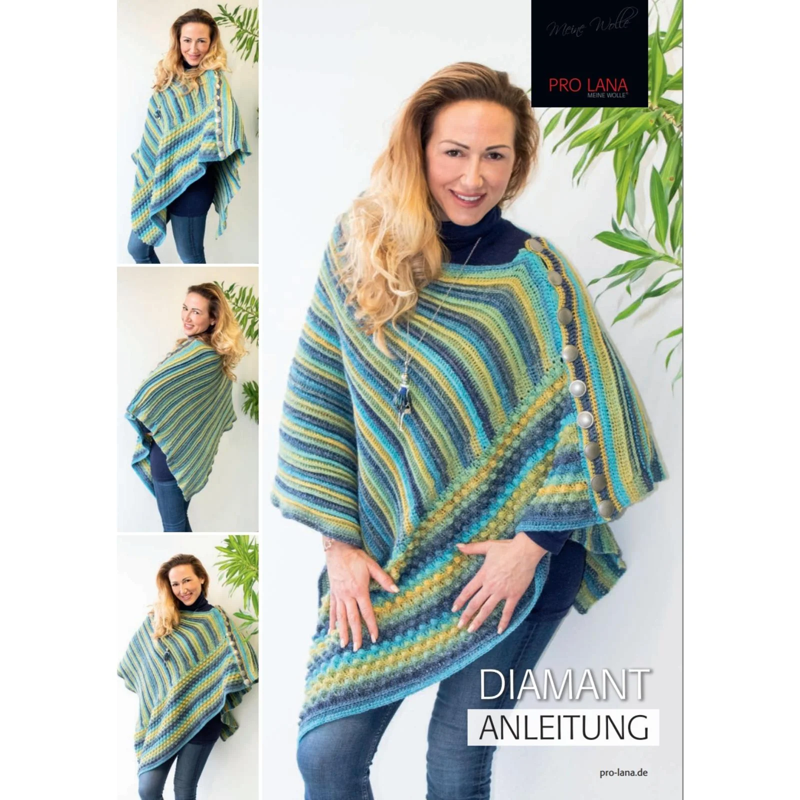 Anleitung (de) von © Pro Lana Pon Shawl, Poncho - 272100-A75