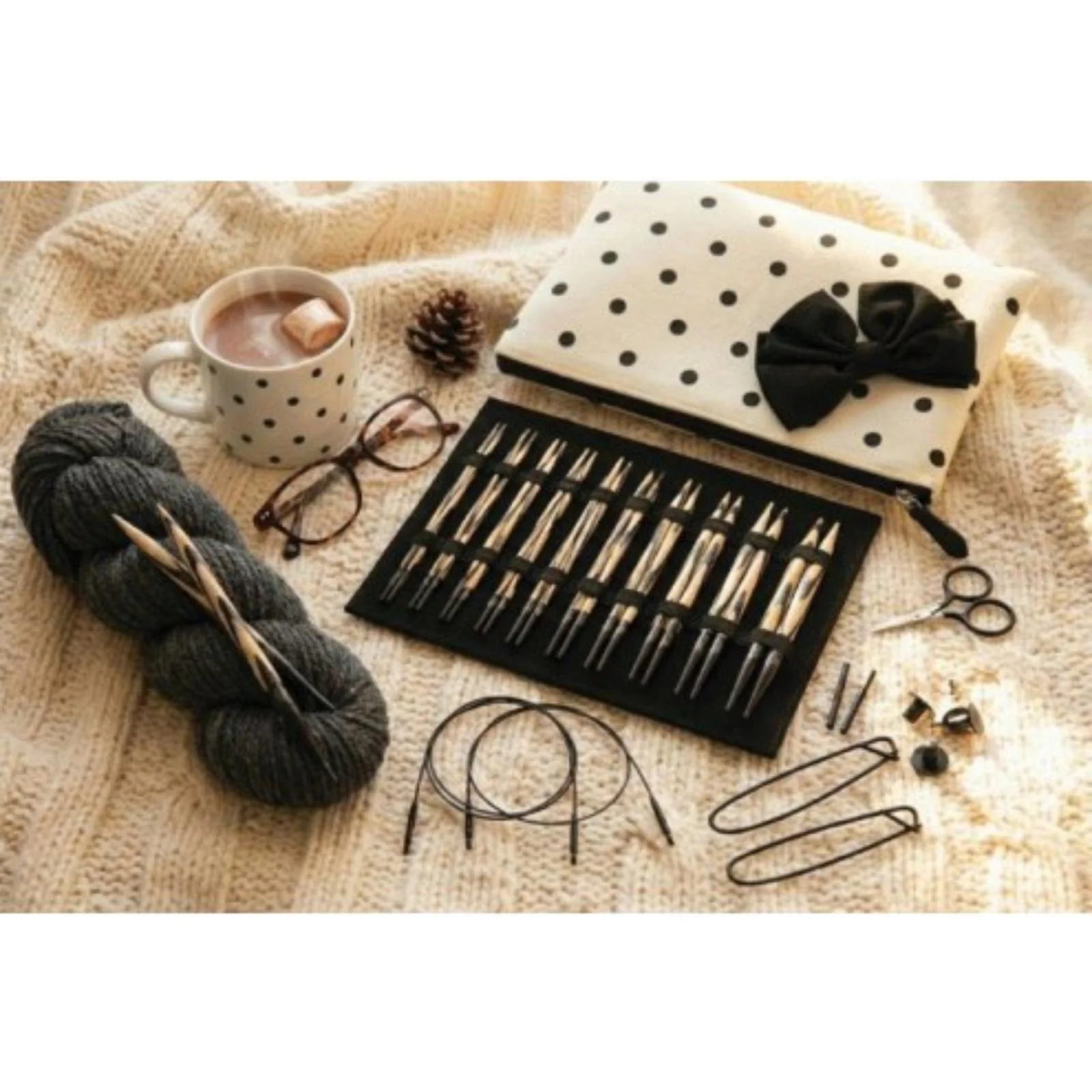 KnitPro Set Nadelset Chérie austauschbare Rundstricknadeln 3,0 - 8,0 mm Muttertags-Set 2026 - Image 6
