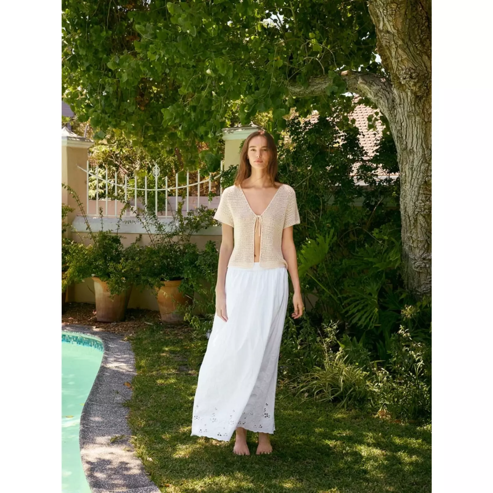 Sandnes Anleitungsheft Sommerstrick 2604 Nr. 3 Ava Blouse - Image 4